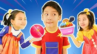 Snack Time Songs!  Yummy Lollipop And Popcorn Songs | Hokie Pokie Kids Videos