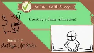 2D Animation - Grease Pencil Blender 2.9 Tutorial - Jump Animation #2 - Animate with Savvy
