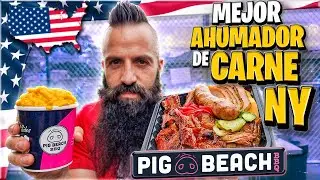 COMIENDO CARNE EN EL AHUMADOR MÁS GRANDE DE NUEVA YORK *Pig Beach*
