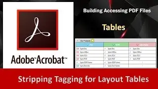 Stripping Table Tagging in PDF for Layout Tables