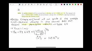 CEE222 (Water Recourses Engineering) - Recitation Week 11 - Open Channel Flow &ndash; GVF & Culverts