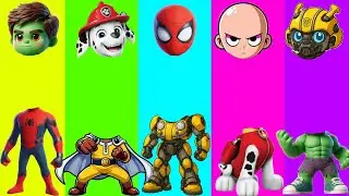Funny Puzzle Wrong head Spiderman x Hulk x Bumblebee 🤖