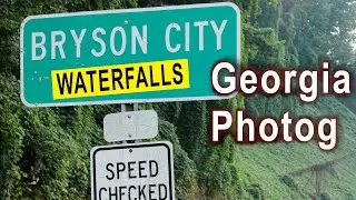 Waterfall Landscape Photography in Bryson City NC vlog style!