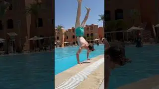 Swimming in Egypt #swimming #handstand #fyp #egypt #asthetic
