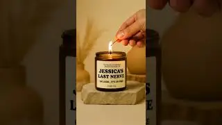 Custom Name Last Nerve Candle #lastnerve #lastnervecandle #funnycandle #funnygift #craftycue #custom