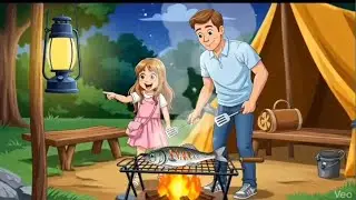A Happy Family Boat Camping Adventure  🏞️#cutieGhibliVlogs #ghibli