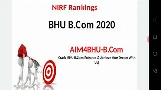 NIRF RANKINGS 2020 | BANARAS HINDU UNIVERSITY | BHU - DREAM OF MANY | RANKING 2020