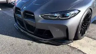 G80 M3 Frozen dark grey met@RWCarbon signature front lip   Insane fitment #bmw