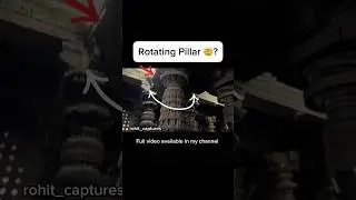 Seriously 😧? Rotating pillar in Belur? #beluru #ytshorts #shotoniphone #shorts