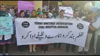 YDA strike continues second consecutive day in Karachi watch video