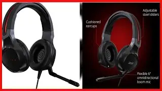 Acer Nitro Gaming Headset with Flexible Omnidirectional Mic, Adjustable Headband