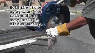 Dress a Diamond Blade on the Blue Ripper Sr Rail Saw | Diamond Tool Store