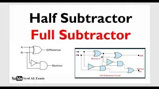 Digital Logic Design Lecture 5.2 Half Subtractor and Full Subtractor