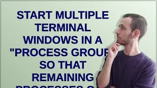 Unix: start multiple terminal windows in a 