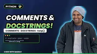 #11 Python Comments & Docstrings Explained | # Comments, Docstrings & help() for Beginners