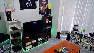 My Gaming Room Home Theater Setup Tour 10-6-14