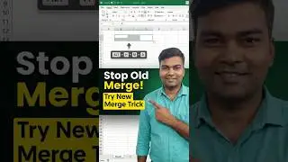 Excel में Merge & Center करने का Fast Shortcut | Tutorials in Hindi