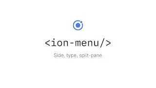Ionic Components: Menu