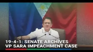 VP SARAH DUTERTE IMPEACHMENT BINASURA NA SA SENADO SA BOTONG 19-4-1 AUGUST 6 2025