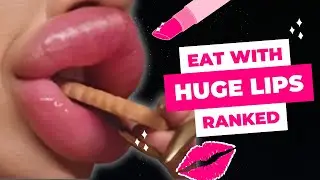 I Ranked My Insanely Inflated Lips Eating Food 😳🔥 500 sub special