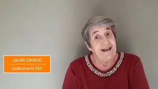 Salutaciones de Graciela Cousinet, J. Carlos Aguil&oacute; y Laura Ciancio - 70 a&ntilde;os de historia FCPyS
