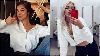 Cropped Zip-Up Women's Hoodie Slim Crop Jacket Autumn Sexy Simple Everyday Gym Girl's Hoodie