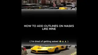 How to add OUTLINES for your MASKING (Raw tut)