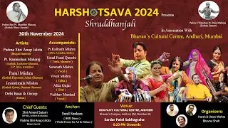 HARSHOTSAVA 2024 | Glimpses | Bhavan's Cultural Centre Andheri (W) | Mumbai | Anup Jalota