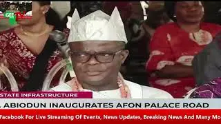 Unexpected: Gov Abiodun Commissions AFON Place Road In Ogun State, As Oba Speaks On Unexpected....