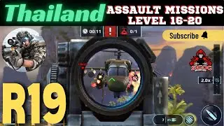Sniper fury R19 Thailand Assault Missions 16-20 | Sniper Fury gameplay | Invincible Sigog