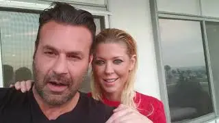 Steve Stanulis & Tara Reid candid talk 