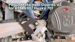 Perun Moto Heel Guards V3 for Husqvarna 701 and KTM 690 (new version)