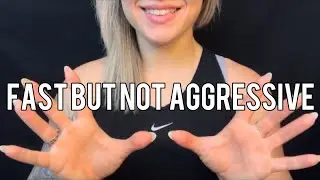 FAST BUT NOT AGGRESSIVE ASMR 😌 HAND SOUNDS & DRY MOUTH SOUNDS