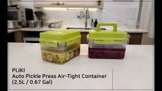 PLIKI Auto Pickle Press Air-Tight Container (2.5L / 0.67 Gal)