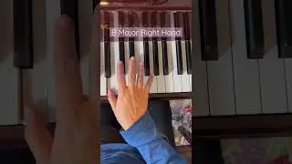 How to play B Major with your right hand #piano #theory #pianotips #pianist #pianotutorial #scale