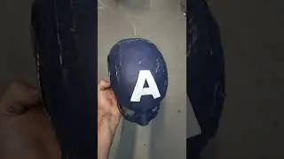 capacete do capit&atilde;o Am&eacute;rica em Eva foam #capit&atilde;oamerica #steverogers #avangers #cosplay  #cosmaker