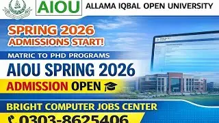 AIOU BA New Admission 2026 | Complete Guide | How to Apply Online