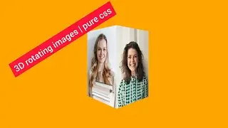 3D Rotating images cube animation | pure css