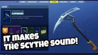 CLIFFHANGER PICKAXE! ALL SOUND EFFECTS AND GAMEPLAY! FORTNITE! (SHOWCASE)