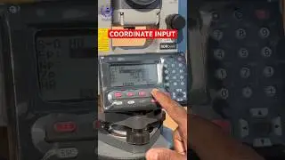 Stake Out Coordinate Input 🔥 | Sokkia Total Station | #Shorts