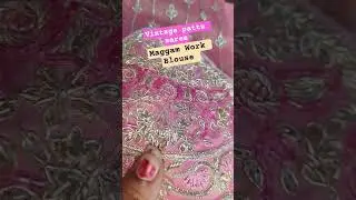 vintage pattu saree matching Maggam Work blouse #womenfashion #wowclassic #look #trending #fashion