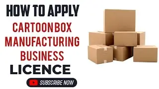 How To Apply Cartoon Box Manufacturing Business License I Cartoon Box Manufacturing Business License