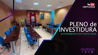 Pleno de Investidura 2023 del Ayuntamiento de Puente Genil en Grupo Comunica