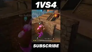 1 vs 4 in cs rank push #freefire #esports #1vs4 #classquad #brazil