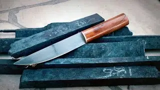 Making a Knife from Wrought Iron Wagon Wheels: Recycling History - Knife Making (Wootz Ep. 5)