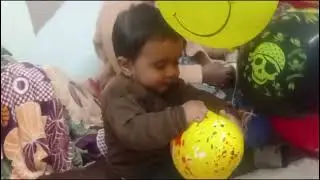 Myvlog #182 🥰मामू गुब्बारे लेके आ गया 🎈🎈 पार्थ की पहली बसंत पंचमी #cutebaby #myfamilyvlog #cute 
