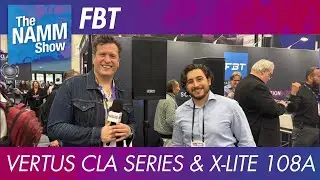 Компания FBT демонстрирует серию VERTUS CLA и модель X-LITE 108A на выставке NAMM 2026.