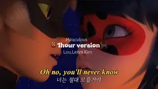 [1hour version] 레이디버그 영어오프닝 1시간 연속 듣기 🐞🐈‍⬛ Miracuous-Lou,Lenni Kim