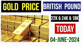 Gold prices in Cornwall and Northern Ireland (County Tyrone) British pounds UK GBP 04 JUNE 2024