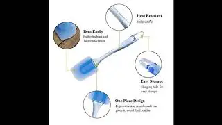 Silicone Spatula Set - 3 Piece Heat-Resistant Baking Spatulas